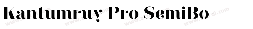 Kantumruy Pro SemiBo字体转换